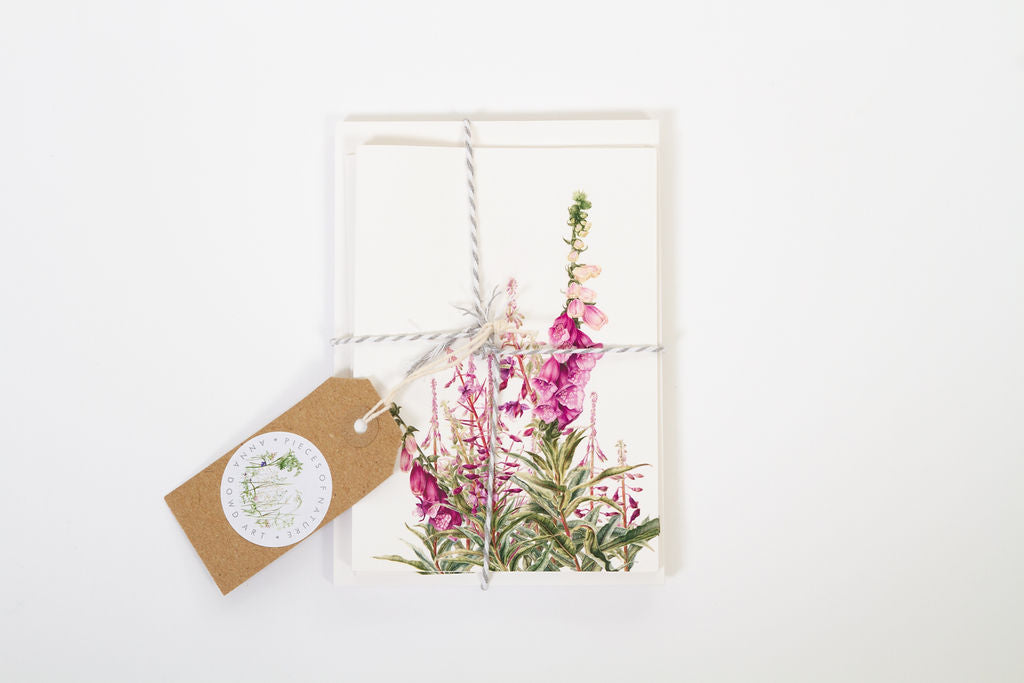 Dandelions and Foxgloves Card Gift Box