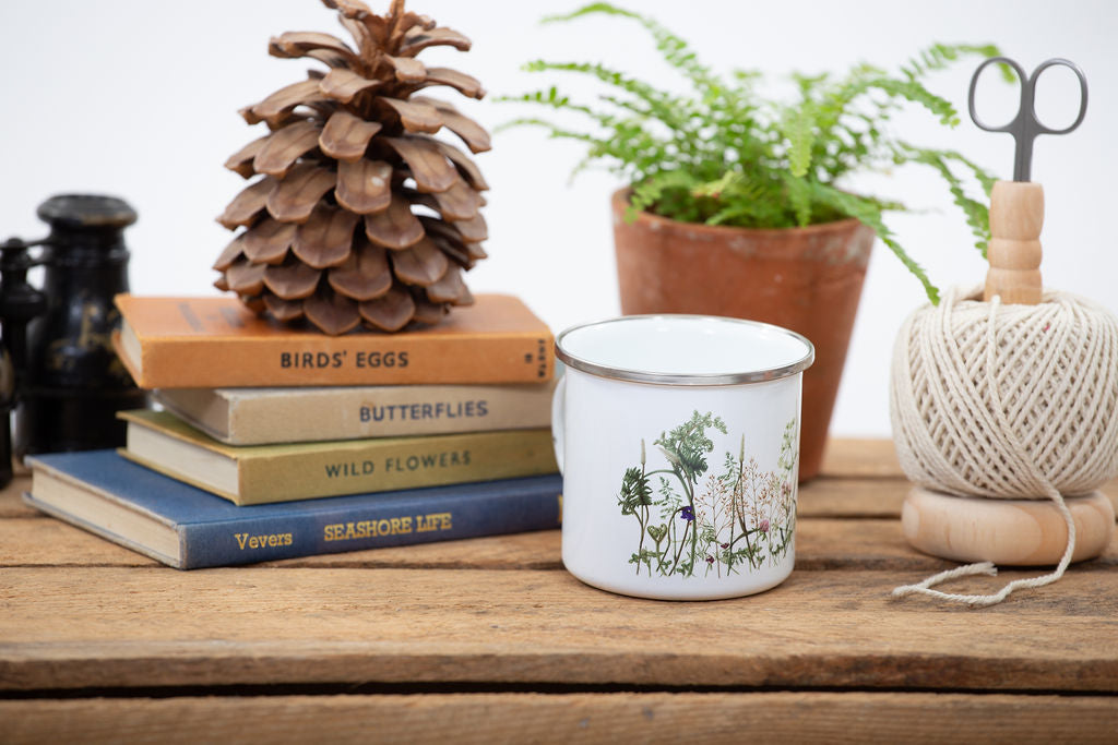 Botanical Enamel Mugs