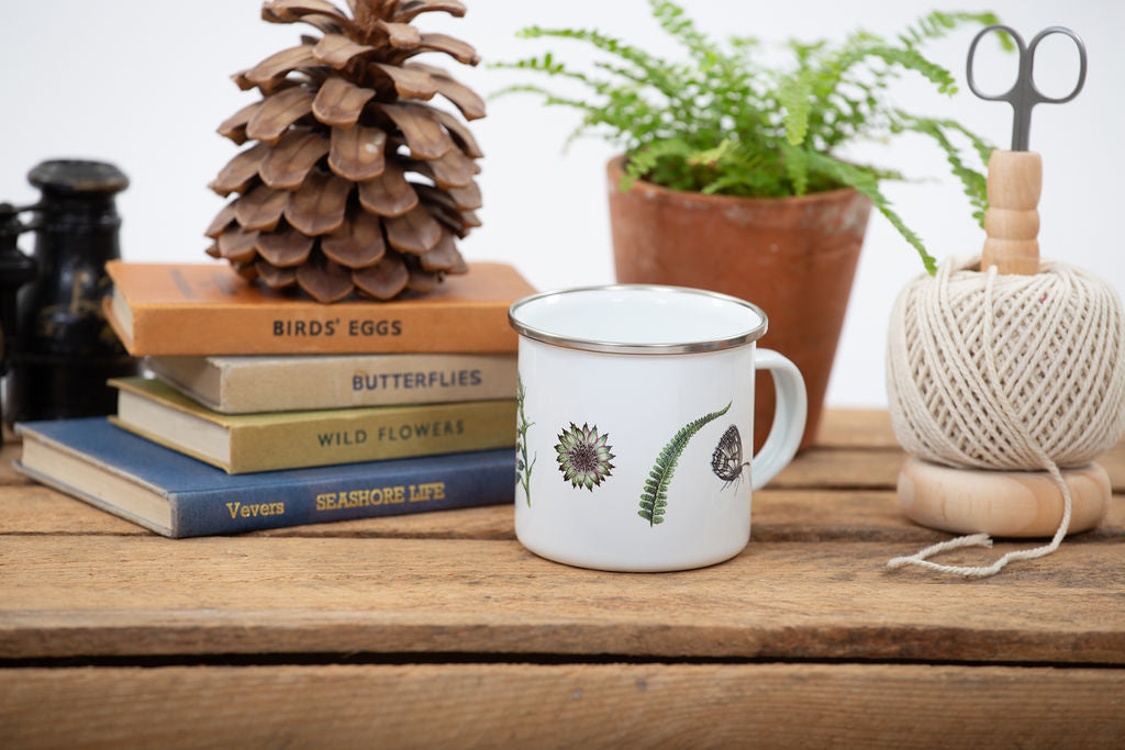 Botanical Enamel Mugs