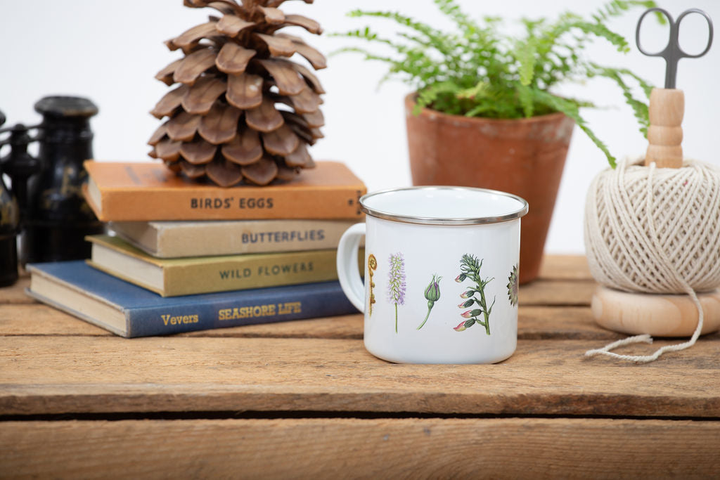 Botanical Enamel Mugs