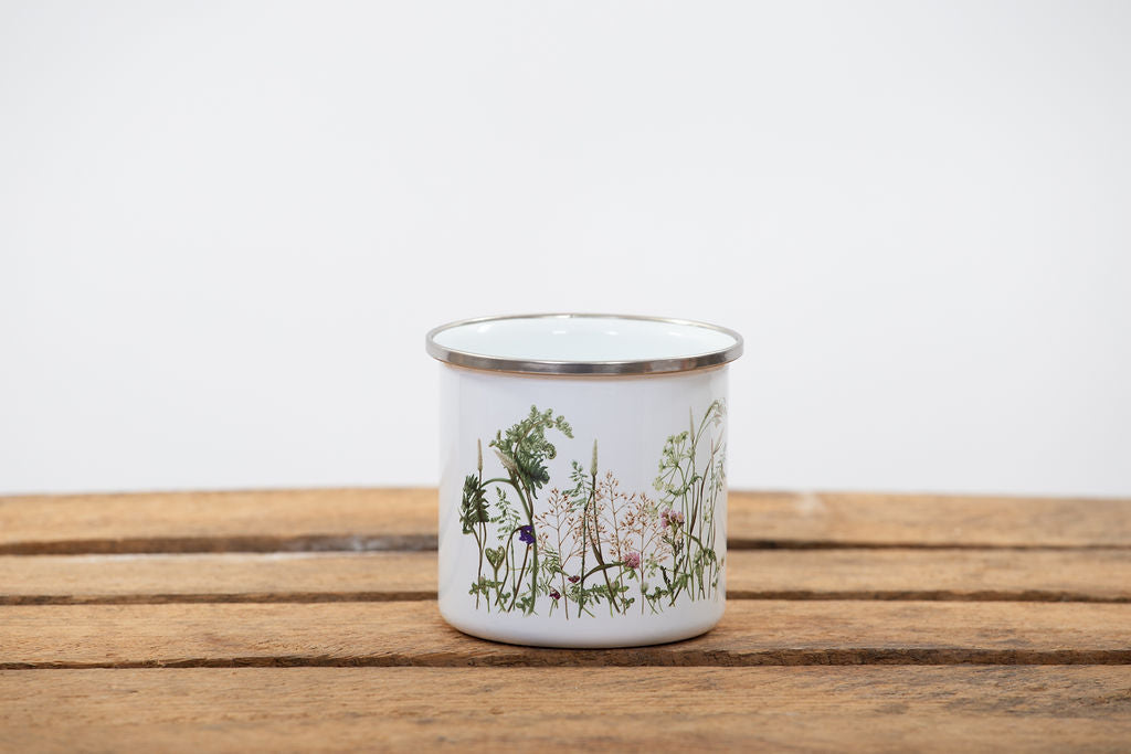 Botanical Enamel Mugs