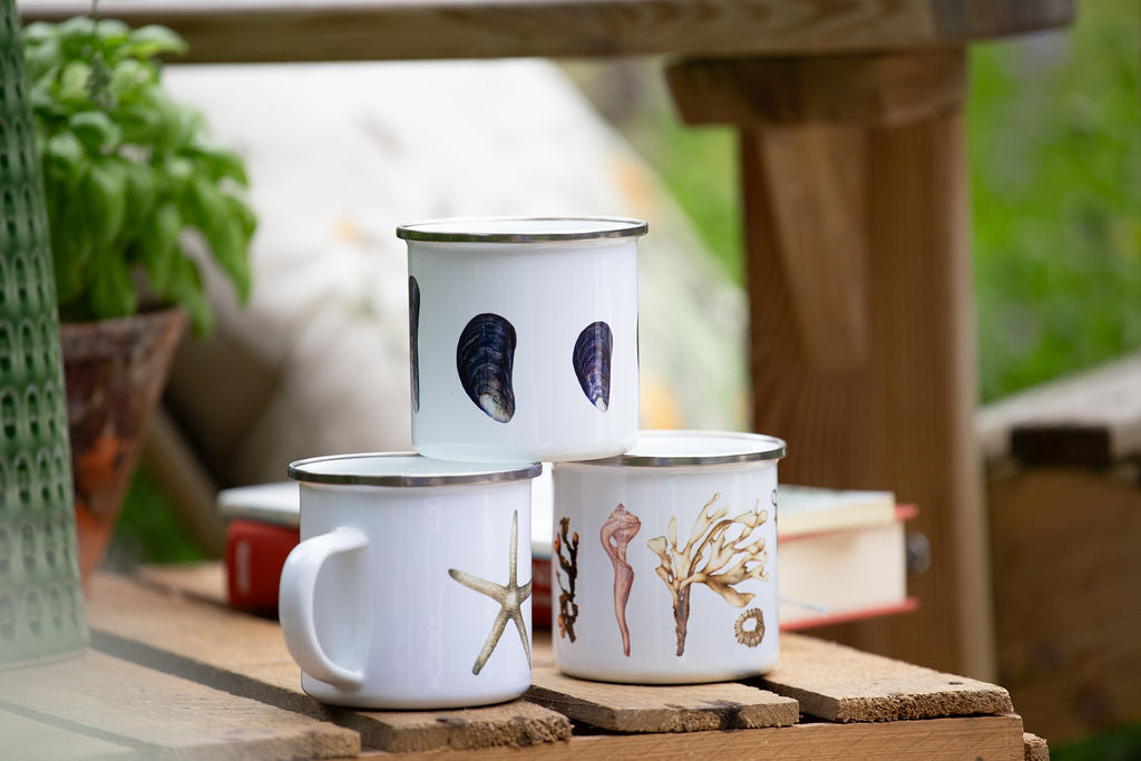 Coastal Enamel Mugs