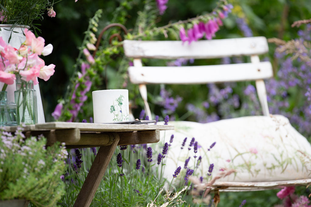 Linen Oblong Wildflower Meadow Cushion