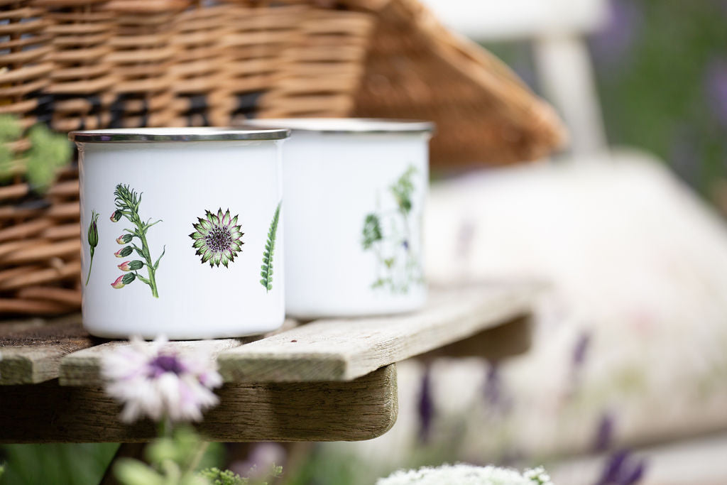 Botanical Enamel Mugs