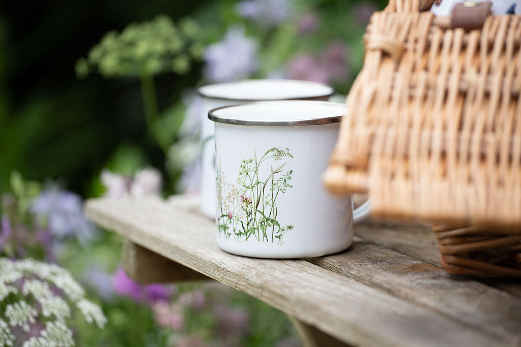 Botanical Enamel Mugs