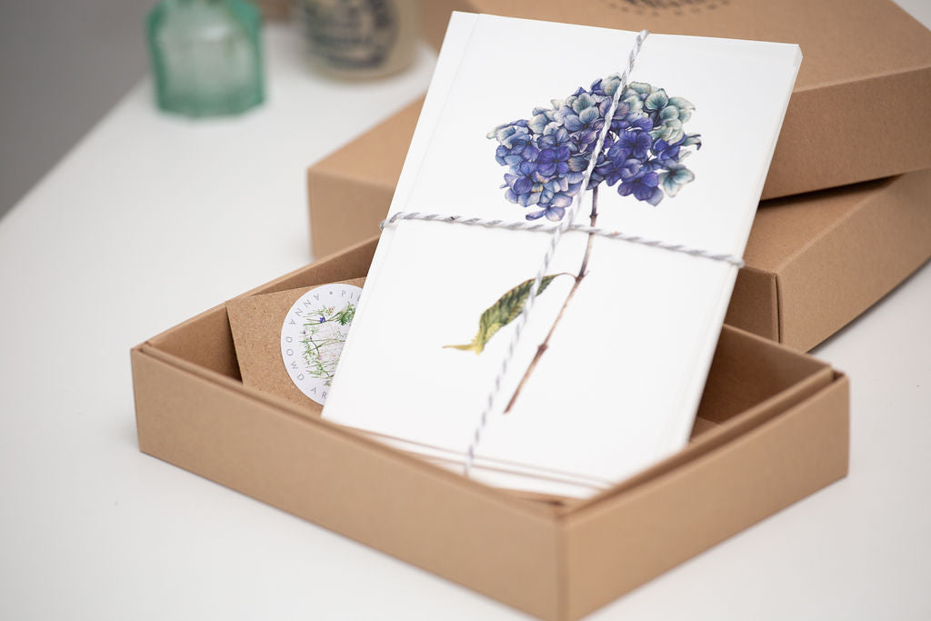 Hydrangea Card Gift Box