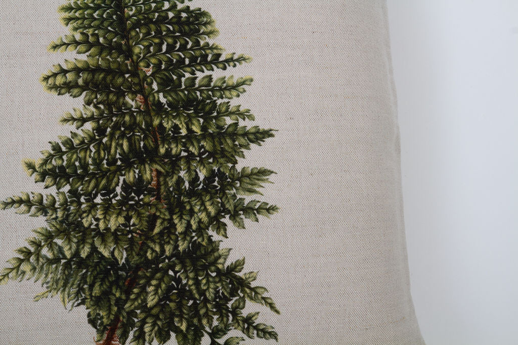 Linen Square Fern Cushion